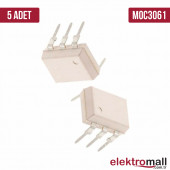 MOC3061 DIP-6 Optokuplör Entegresi-5 Adet - 1