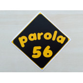 PLAKA 56 STİCKER SİYAH 11x11cm SİİRT PLAKA STİCKER, PAROLA 56 PLAKA ETİKETİ, 56 PLAKA ÇIKARTMASI - 1