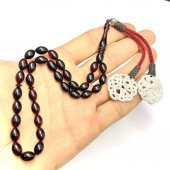 Beyzi Model Kazaz Püsküllü 7-11mm Ateş-Sıkma Kehribar Tesbih thumbnail 5