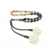 Damla Model Kazaz Püsküllü 7-11mm Ateş-Sıkma Kehribar Tesbih thumbnail 1