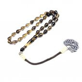 Damla Model Kazaz Püsküllü 7-11mm Ateş-Sıkma Kehribar Tesbih thumbnail 3