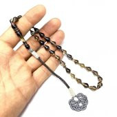 Damla Model Kazaz Püsküllü 7-11mm Ateş-Sıkma Kehribar Tesbih thumbnail 5