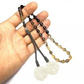 Damla Model Kazaz Püsküllü 7-11mm Ateş-Sıkma Kehribar Tesbih thumbnail 5