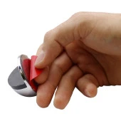 Yarımay Kapı Stoperi Tamponu Yapışkanlı Metal Kapı Stopu Durdurucu Tutucu Parlak Krom thumbnail 3