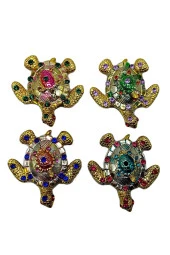 Kaplumbağa Magnet Dört Renk Kristal Taşlı Dörtlü Set thumbnail 10