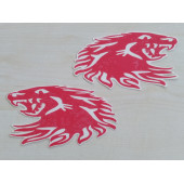 EJDERHA sticker (2Lİ TAKIM) KIRMIZI 11cmx6cm (DRAGON) EJDERHA ETİKETİ ÇIKARTMASI logosu arması thumbnail 1