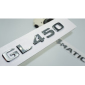 DK Tuning GL450 4Matic Bagaj Krom ABS Yazı Logo Benz İle Uyumlu thumbnail 1