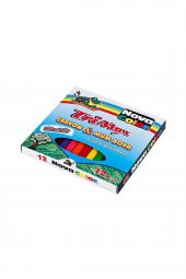 Mum Boya 12 Renk Karton Kutu 12 Renk Crayon Novacolor TriMax Üçgen Crayon Mum Boya 12 Renk - 1