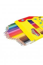 24 Renk Boya Kalemi Kuru Boya Tam Boy Kuruboya Karton Kutu thumbnail 1