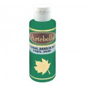 Yeşil Akrilik Boya Artebella Yeşil Akrilik Boya 3048 Yeşil 130 ml - 1