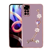 Vendas Xiaomi Redmi Note 11 Pro 5G Takı Serisi El Tutamaçlı Kamera Korumalı Fashion Taşlı Silikon Kılıf - 7