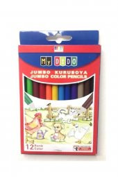 Kuruboya 12 Renk Jumbo Kuru Boya Mydido Jumbo Kuru Boya Tam Boy Karton Kutu - 1