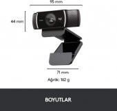 Logitech C922 PRO HD Web Kamerası, 1080p/30 FPS Çözünürlük - 2