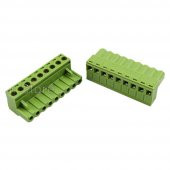9 Pin 5.08mm Dişi Geçmeli Klemens  Yeşil - 1