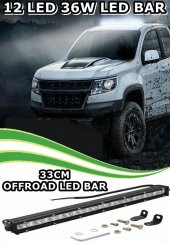 NKT GROUP Off Road Tek Sıra Led Bar Düz 33 Cm 36w 12 Ledli - 1