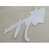 Muhsin Yazıcıoğlu STİCKER 22x8cm BEYAZ Muhsin Yazıcıoğlu İmzası Muhsin Yazıcıoğlu ETİKETİ ÇIKARTMASI - 2