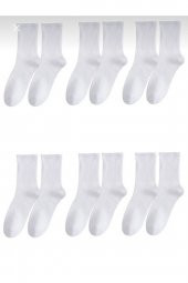 Black Arden Socks Unisex 6lı Düz Tennis Çorap Bt_0619 - 2
