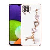 Vendas Samsung A12 Takı Serisi El Tutamaçlı Kamera Korumalı Fashion Taşlı Silikon Kılıf - 2