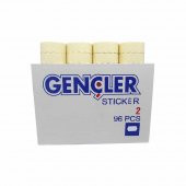 Gençler Beyaz Meto Etiketi Market Tipi (96 Rulo) (1 Rulo 1000 Adet) - 1