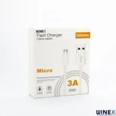 Winex Huawei Psmart Pro İle Uyumlu 3A 45W UsbA to Micro 3Metre Data ve Hızlı Şarj Kablosu - 6