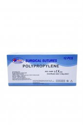 Emilemeyen POLYPROPYLENE İplik USP 0 40 MM KESKİN 3/8 75 CM 12li Paket - 2