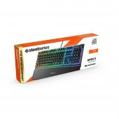SteelSeries Apex 3 Kablolu IP32 Suya Dayanıklı RGB Aydınlatmalı Gaming Türkçe Klavye - 9