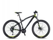 KRON BİSİKLET XC 300 HİDROLİK DİSK 27,5 JANT DAĞ BİSİKLETİ MAT SİYAH / NEON SARI/ FÜME - 1