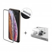 Vendas iPhone 12 Pro Rika Serisi Anti-Dust Premium Temperli Cam Ekran Koruyucu + Kamera Lens Koruyucu - 1