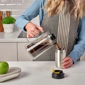 IKEA ENVALDIG Termos Seyahat Kupası 35 Cl Sızdırmaz Kapaklı Paslanmaz Çelik - 3