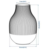 IKEA Gradvıs Pembe  Dekoratif Vazo 21 Cm Porselen thumbnail 3