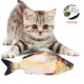 TİNEKE Peluş Kedi Oyuncağı Balık Kedi Nanesi Otlu Çıngıraklı 1 Adet Sazan - 1