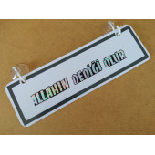 DEKOR PLAKA BEYAZ - ALLAHIN DEDİĞİ OLUR (22x7,5cm) vantuzlu Pleksi, Dekor Levha, DEKOR PLAKA - 1
