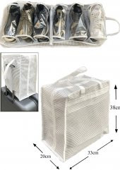 Ayakkabı SAKLAMA ve TAŞIMA Çantası (Çizgili Model) Shoe Tote - 1