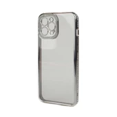 Vendas iPhone 13 Pro Mina Serisi Kamera Korumalı Moda Taşlı Fashion Tarz Silikon Kılıf - 5