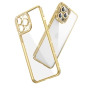 Vendas iPhone 13 Pro Mina Serisi Kamera Korumalı Moda Taşlı Fashion Tarz Silikon Kılıf - 9