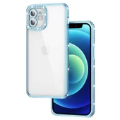 Vendas iPhone 11 Mina Serisi Kamera Korumalı Moda Taşlı Fashion Tarz Silikon Kılıf - 9