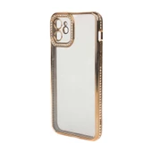 Vendas iPhone 11 Mina Serisi Kamera Korumalı Moda Taşlı Fashion Tarz Silikon Kılıf - 6
