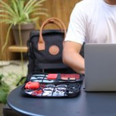 Npo Array Kablo, Makyaj ve Aksesuar Organizer Çantası-Yeşil - 9