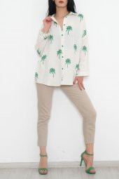 Desenli Gömlek Ekruyeşil - 2384.1610. - 5
