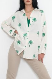 Desenli Gömlek Ekruyeşil - 2384.1610. - 6