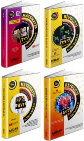 Miray Tyt Ayt Matematik + Biyoloji Soru Bankası Seti 4 Kitap 2023 - 1