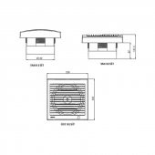 Aircol 150 MP Mekanik Panjurlu Aspiratör 10 Adet Koli - 3