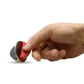 Yarımay Kapı Stoperi Tamponu Yapışkanlı Metal Kapı Stopu Durdurucu Tutucu Antik Sarı thumbnail 3