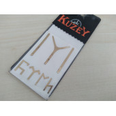 İYİ LOGO ARMASI STİCKER 7x5cm METALİK (TEK FİYAT) KAYI BOYU ARMASI, ETİKETİ, ÇIKARTMASI - 2