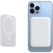 Magsaafe Kablosuz Şarj Wireless Şarj Cihazı Powerbank W-04 thumbnail 4