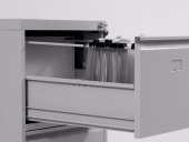 Dört Çekmeceli Metal Kartoteks Askılı Dosya Dolabı Gri - 3