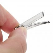 12 Adet 4 cm Pens Toka Maşa Toka Toka Klipsi Timsah Toka Boş Toka Metal Toka - 1