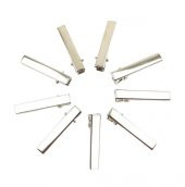 12 Adet 4 cm Pens Toka Maşa Toka Toka Klipsi Timsah Toka Boş Toka Metal Toka - 2