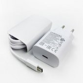 Day Samsung Galaxy S22 Orijinal EP-TA800XWEGWW 25W Type-C Hızlı Şarj Cihazı Beyaz  3A - 1