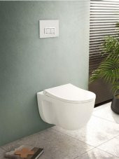 VitrA S40 Rim-ex  Kanalsız Asma Klozet+VitrA Duroplast İnce Kapak - 3